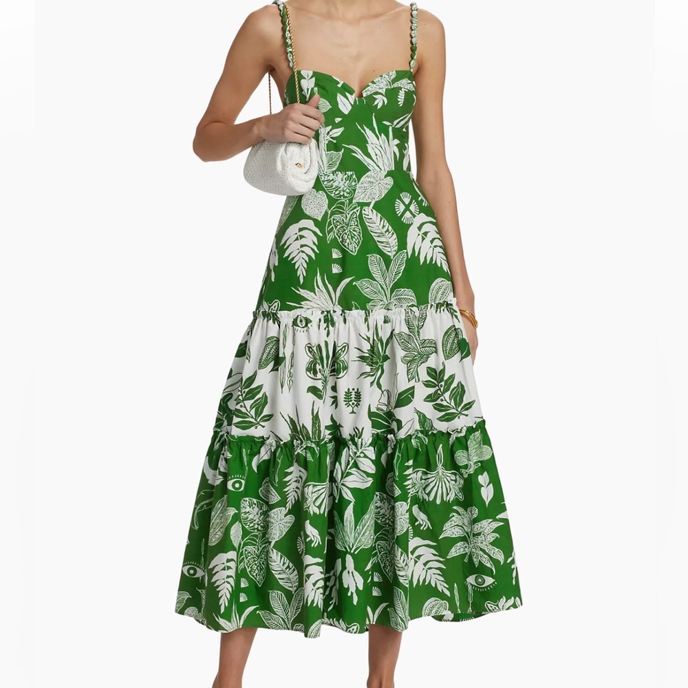 Farm Rio forest soul midi dress